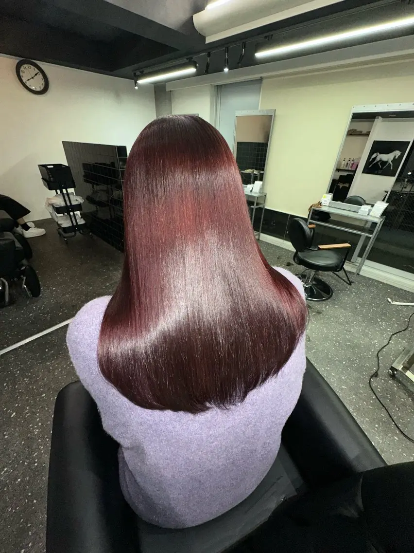ロング カラー パーマ 髪質改善⭐️縮毛矯正 中野⭐️Rinaのヘアスタイル