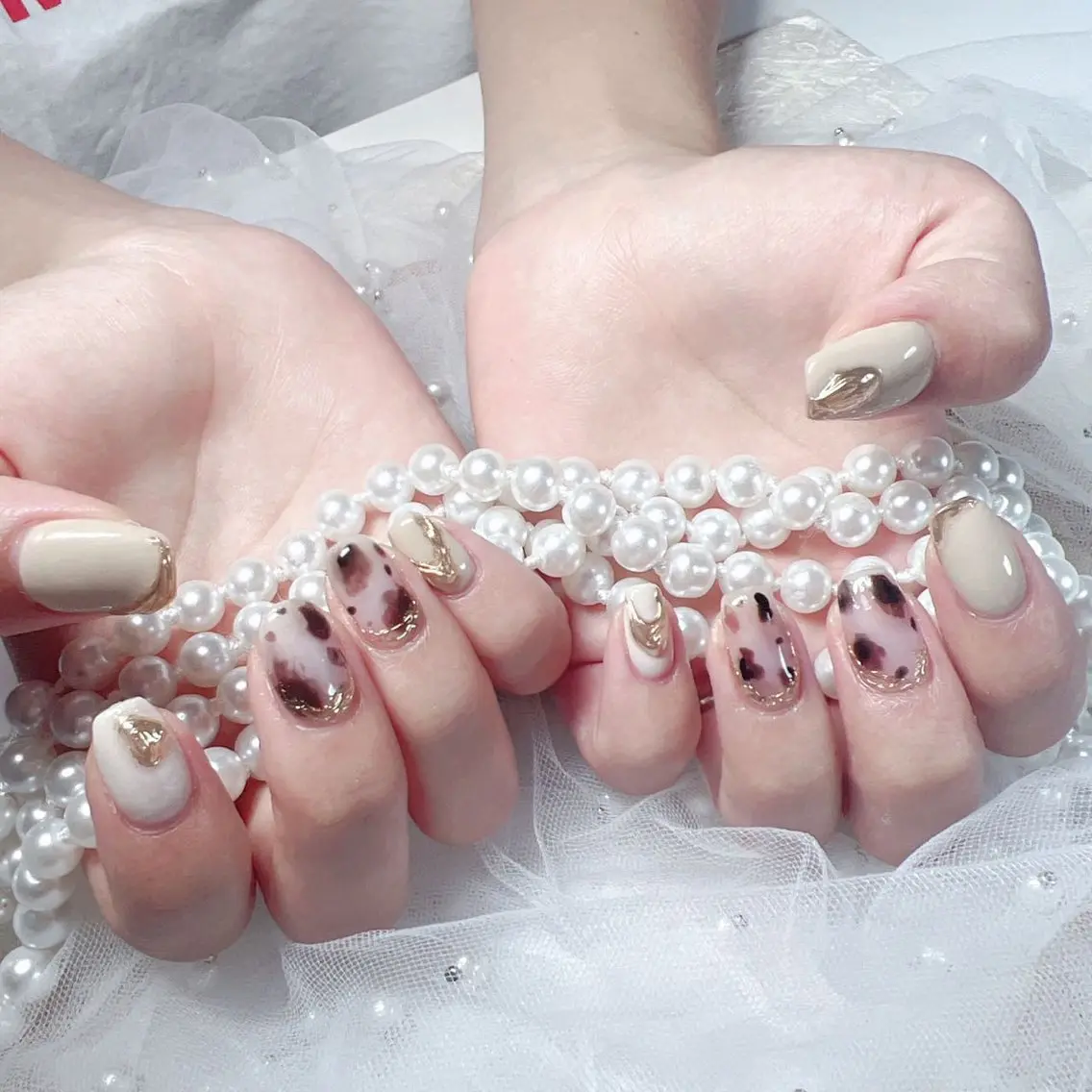 ネイル ハンドネイル M 🌷Nail 長さだし専門店のネイルデザイン