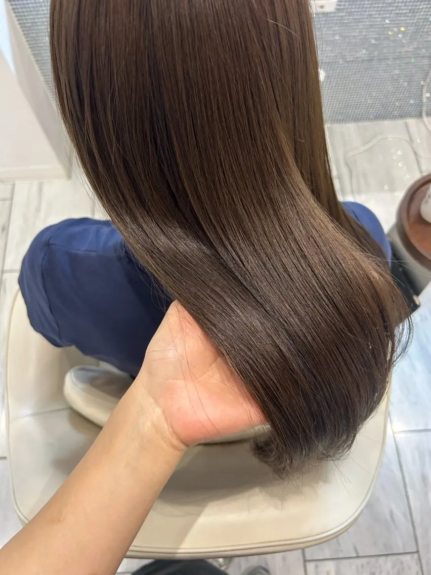 ロング カラー ブラウンカラー 遠藤 ふたばのヘアスタイル