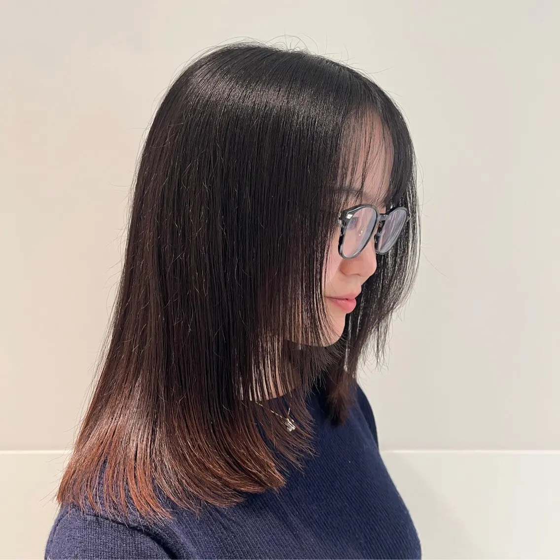 ミディアム レイヤーカット カット BASSA立川🌱 Bitouのヘアスタイル