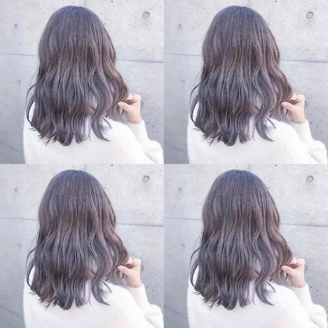 ミディアム カラー ヘアアレンジ ヘアカラー トリートメント TAKUMAブリーチ /切りっぱなし🪽のヘアスタイル
