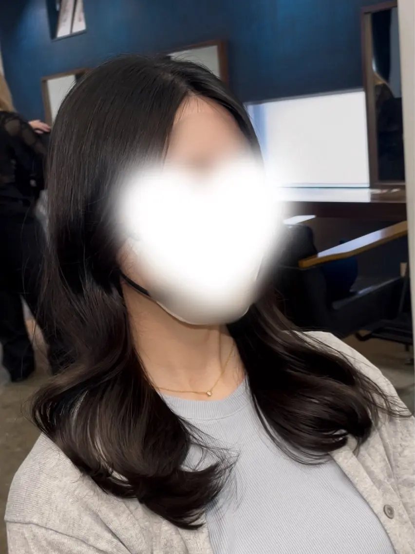 ロング 韓国風ヘア 縮毛矯正 カット パーマ トリートメント レイヤー/デジパ SAKIのヘアスタイル