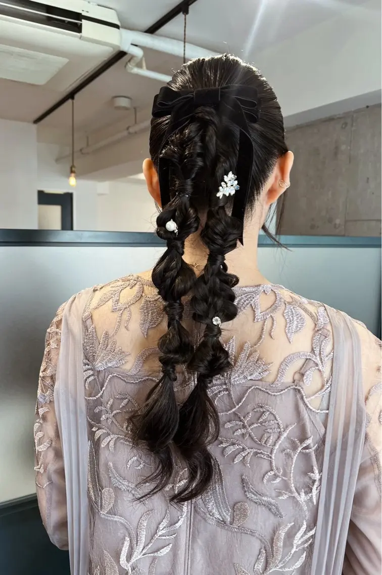 ヘアアレンジ ヘアセット 暖色/パーマ 🌼クニトウメイのヘアスタイル