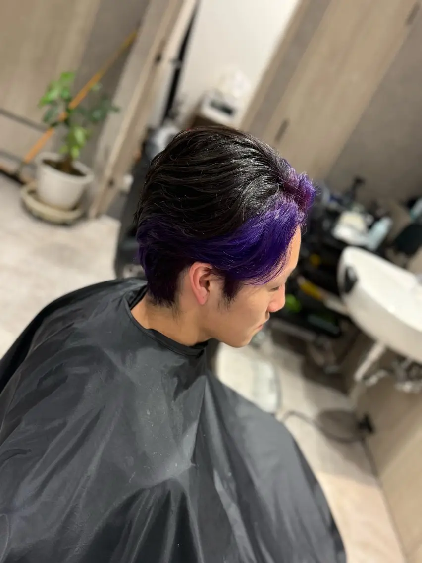 ショート カラー メンズ メンズブリーチ ブリーチ 深野 茜のヘアスタイル