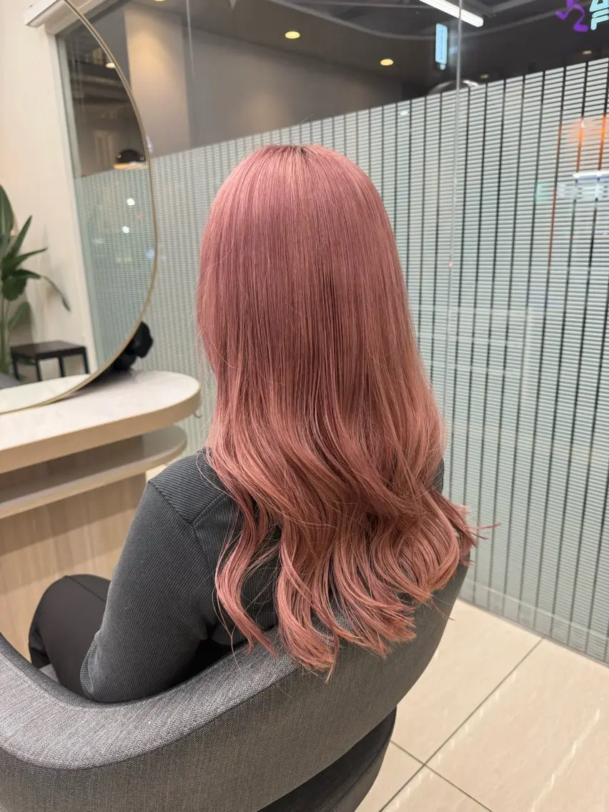 ロング ヘアカラー トリートメント ヘッドスパ ヘアセット 💎艶髪カラー✨ kei／透明感のヘアスタイル