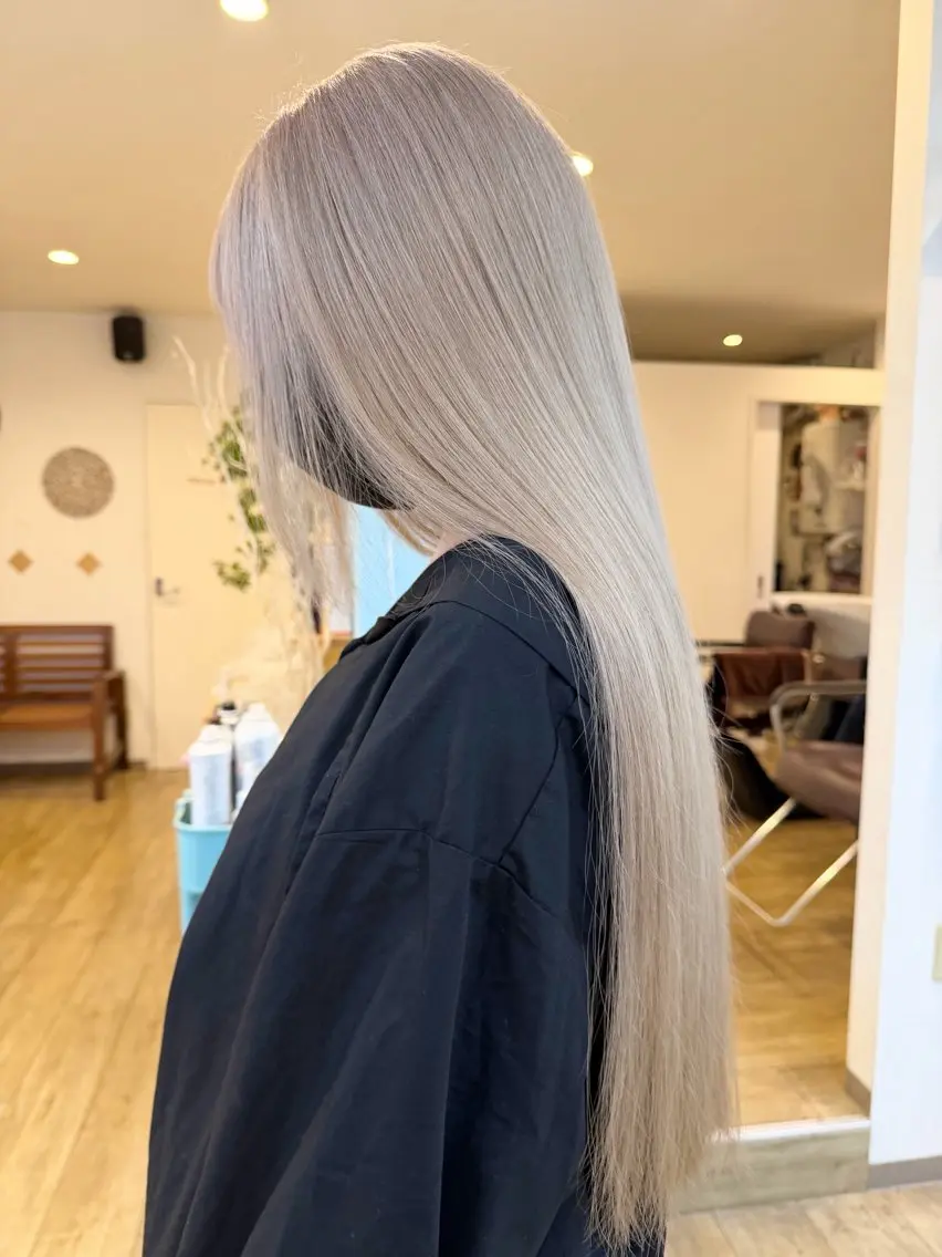 カラー ンジハ えみのヘアスタイル