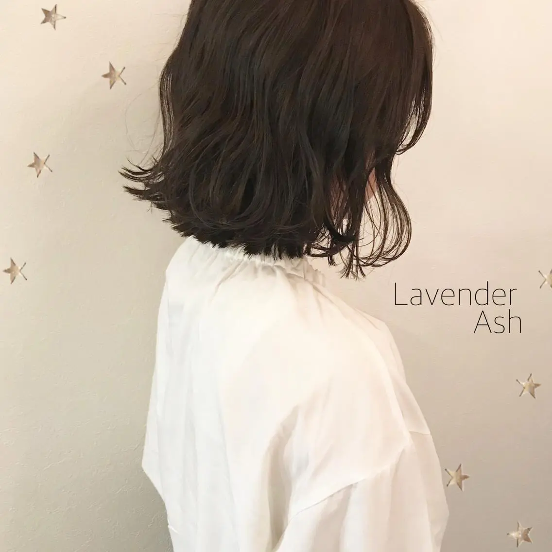 ミディアム カラー 市川 千夏のヘアスタイル