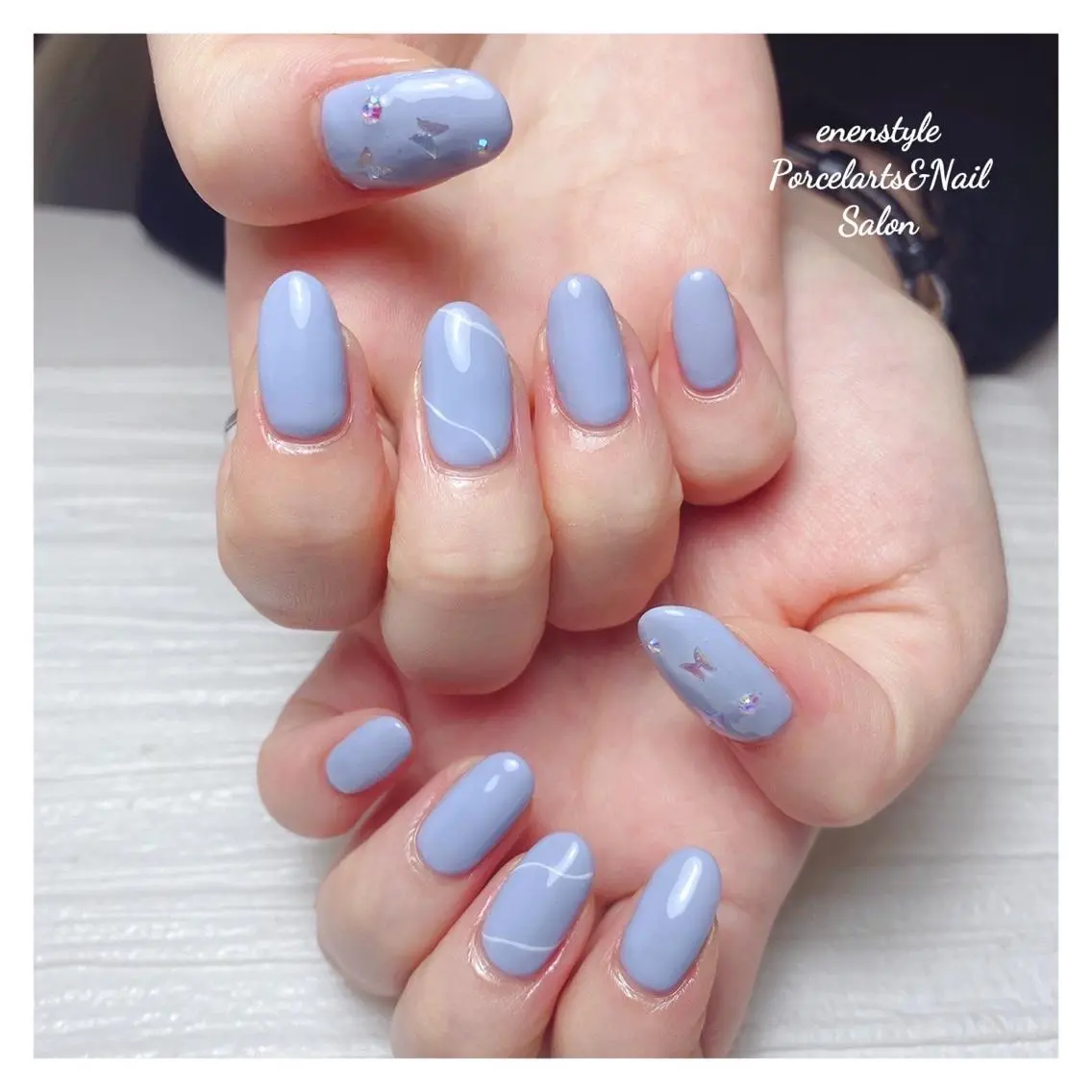 ミディアム ネイル ハンドネイル 🐾enen style 🐾のネイルデザイン