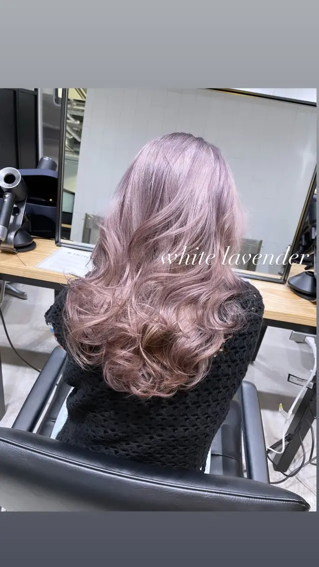 ロング カラー カット ヘアカラー トリートメント ヘアセット 💜ハイトーン💛 マジカルかいちゃんのヘアスタイル