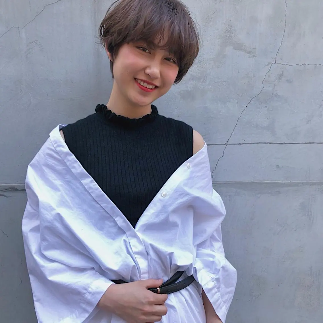 ショート カラー カット ヘアカラー トリートメント 山中 直輝のヘアスタイル
