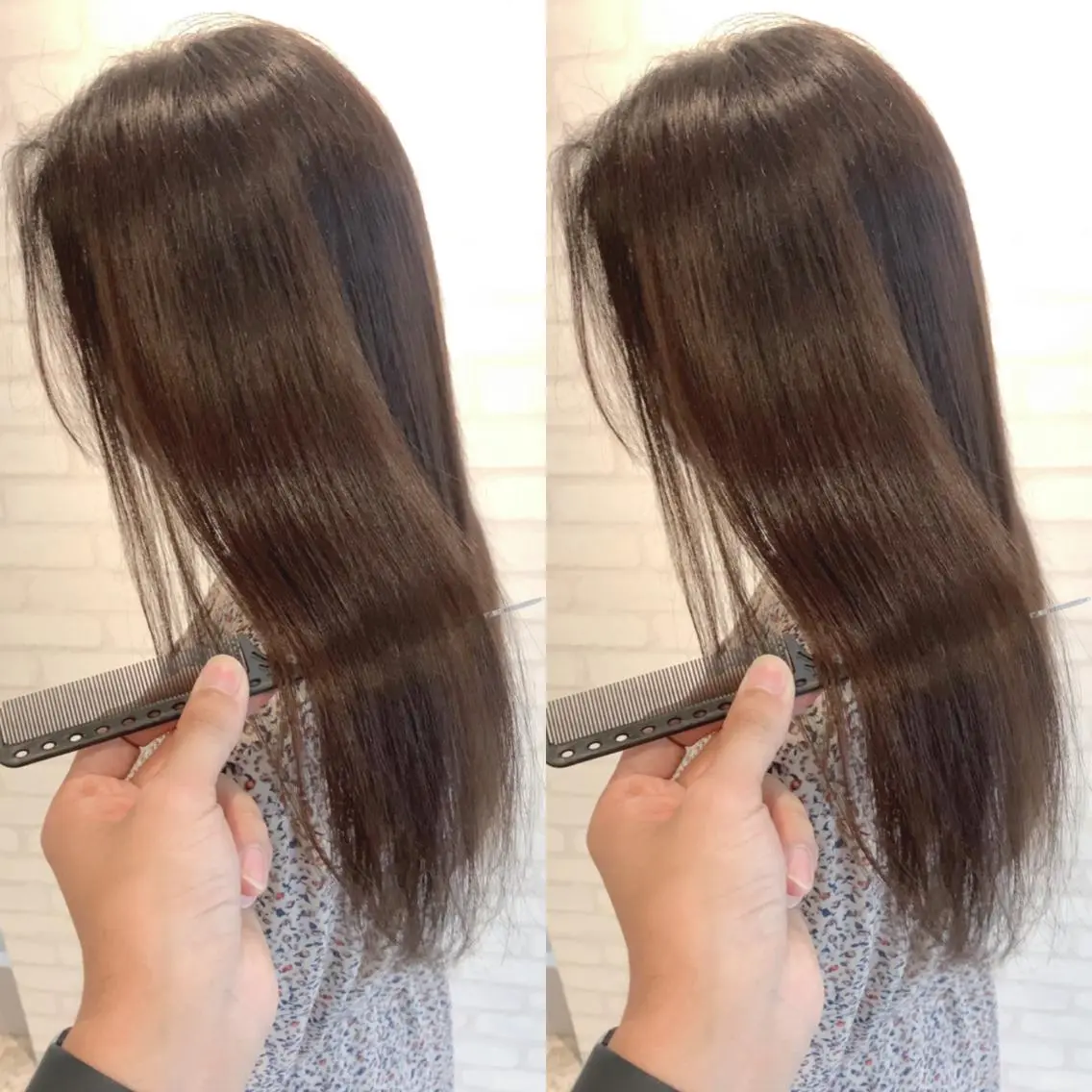 ロング 髪質改善 髪質改善カラーのヘアスタイル