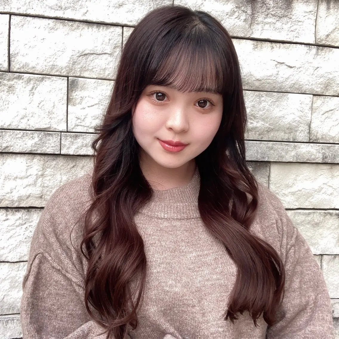 ロング カット トリートメント ピンクカラー🎀 米津 美佑のヘアスタイル
