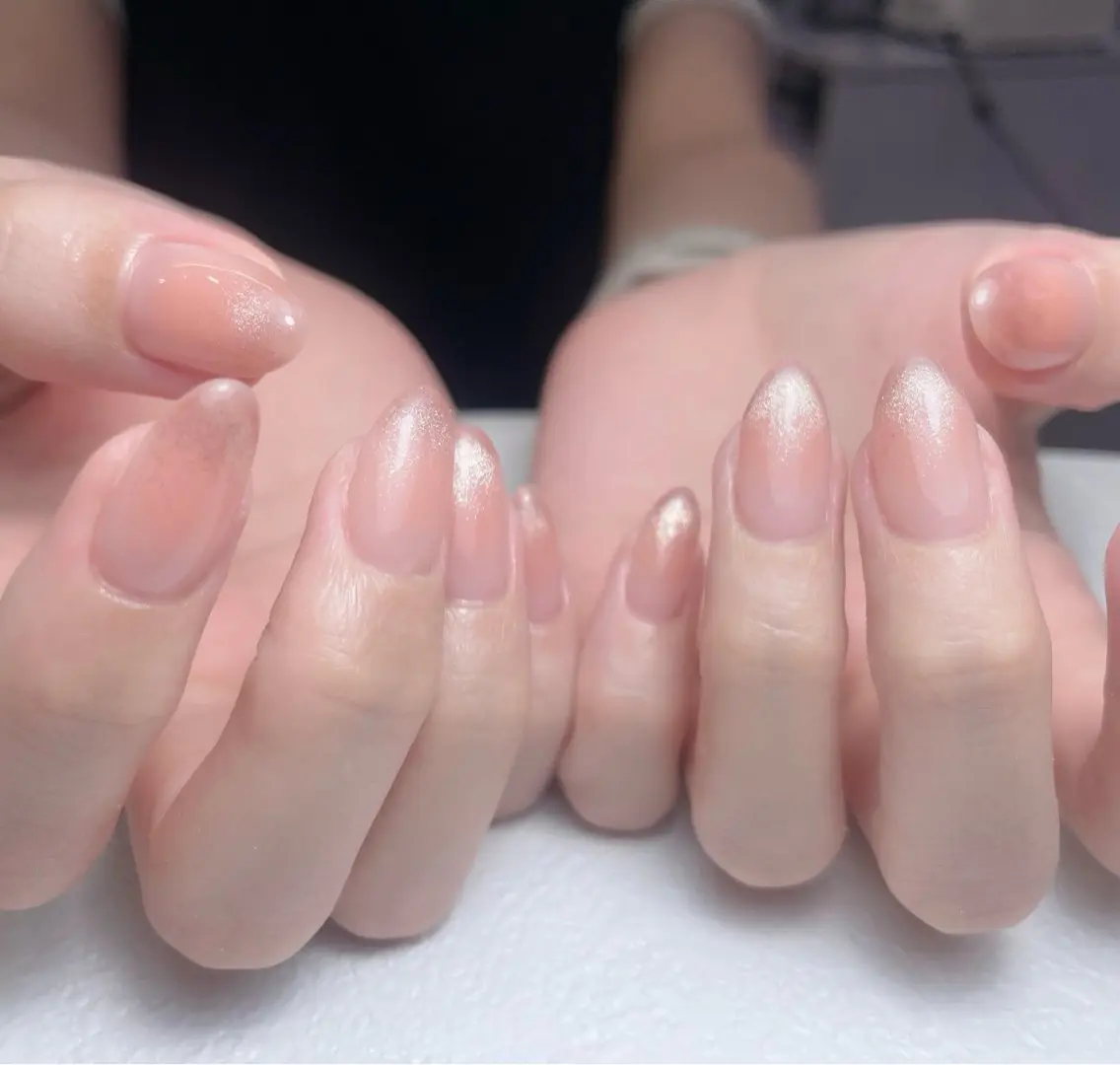 ネイル チークネイル 長さ出し フレンチネイル ジェルネイル 韓国ネイル 中野駅から2分 MEO NAILのネイルデザイン