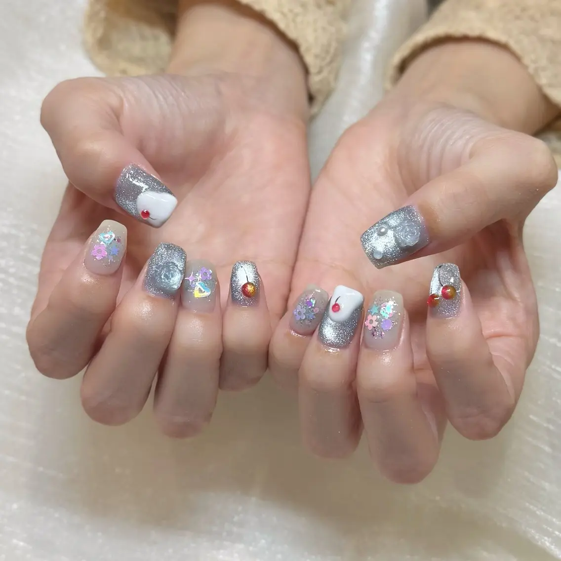 ネイル ハンドネイル 新井 ひなののネイルデザイン