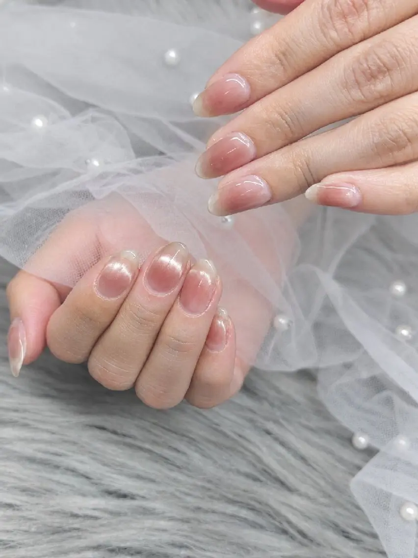 ネイル チークネイル クリアネイル マグネットネイル ハンドネイル nail salon calm+ のネイルデザイン