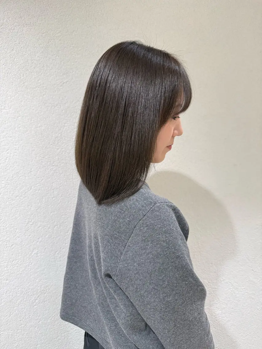 ミディアム 縮毛矯正 🎀髪質改善🎀 恵比寿/sayuのヘアスタイル