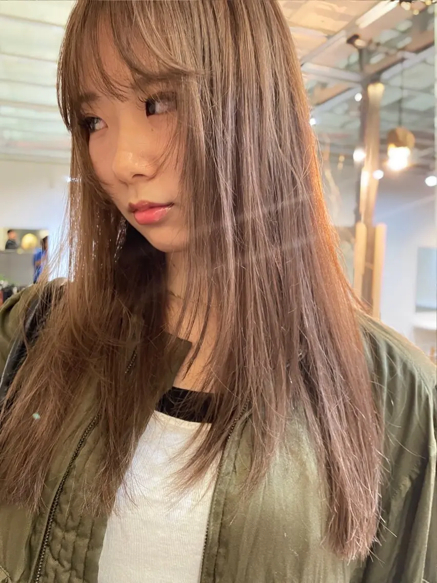 ロング カラー ハイライトカラー ハイライト 森田 博樹のヘアスタイル