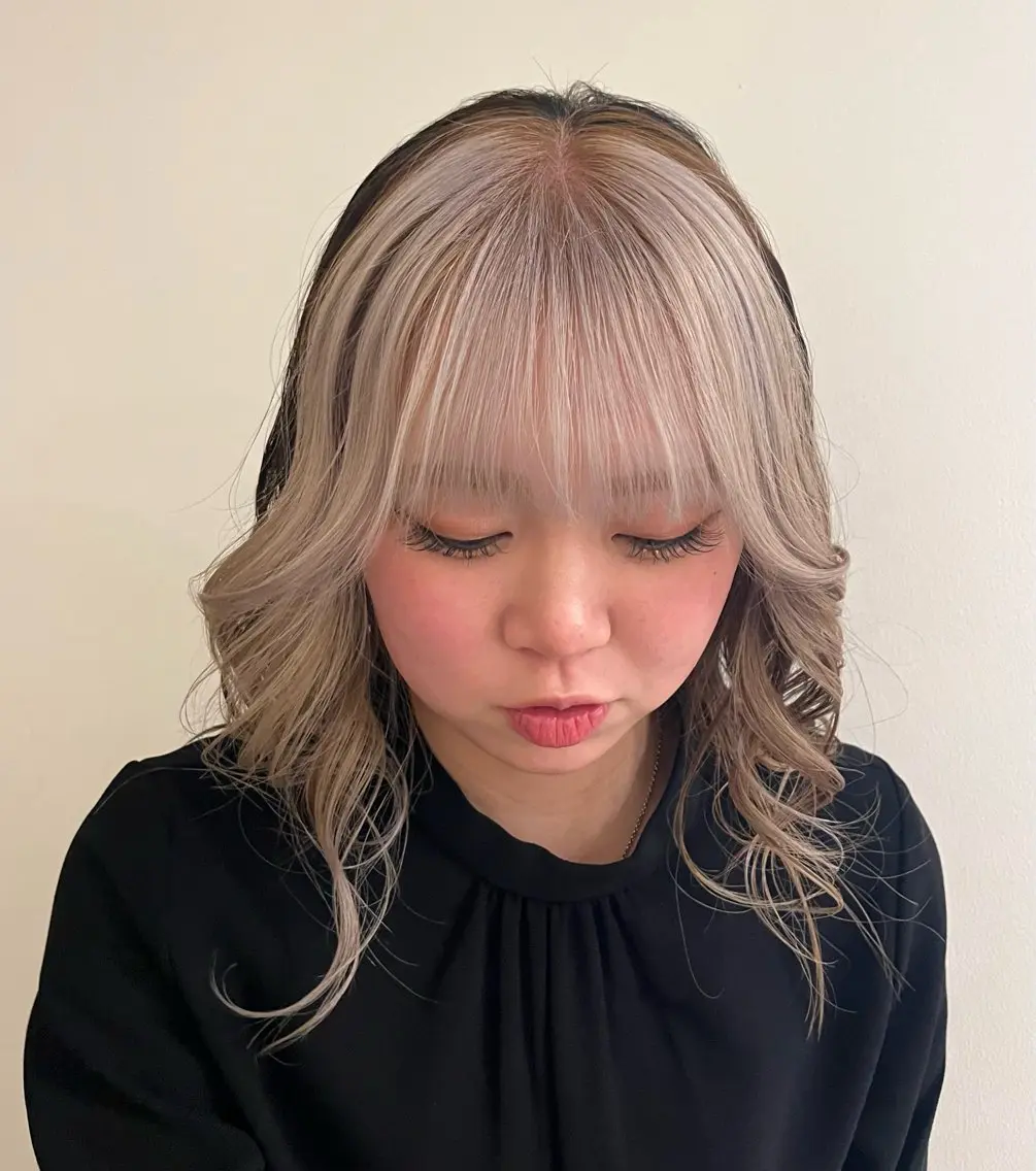 ロング ヘアカラー 福井 大翔のヘアスタイル