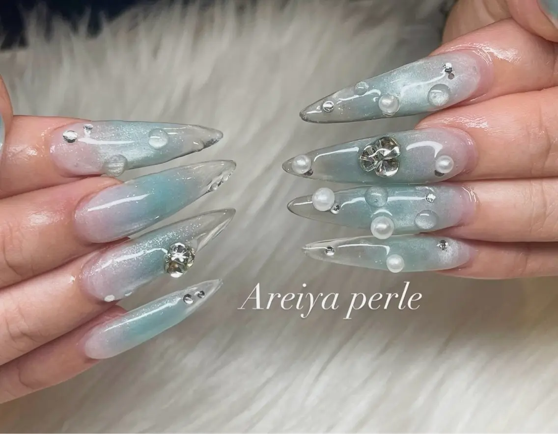 ネイル 持ち込み Areiya perle 豊田のネイルデザイン