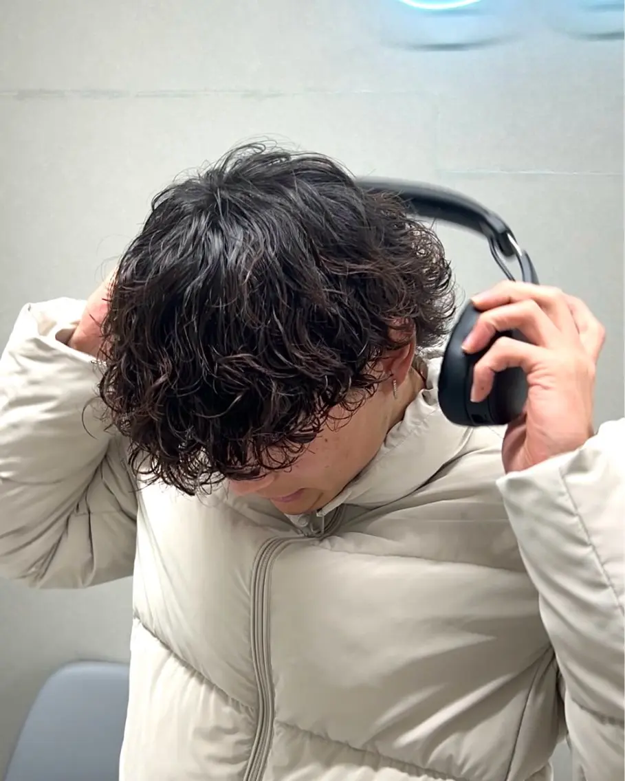 パーマ メンズ カット パーマ トリートメント ヘッドスパ ヘアセット シャドウパーマ/ メンズ/KENTAのヘアスタイル