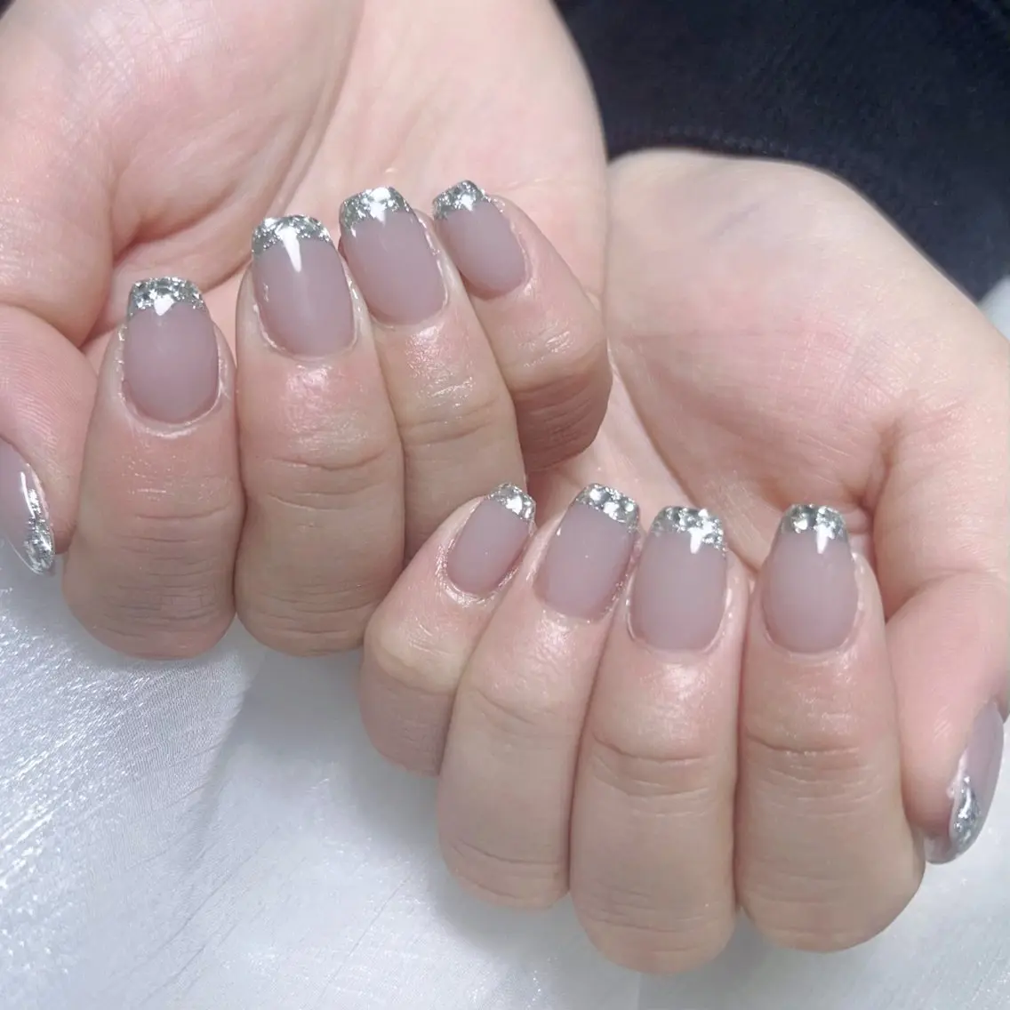 メンズ ネイル メンズ韓国風 アートネイル オーロラネイル ガーリー キラキラネイル ハンドネイル Nail salon 木にいるのネイルデザイン
