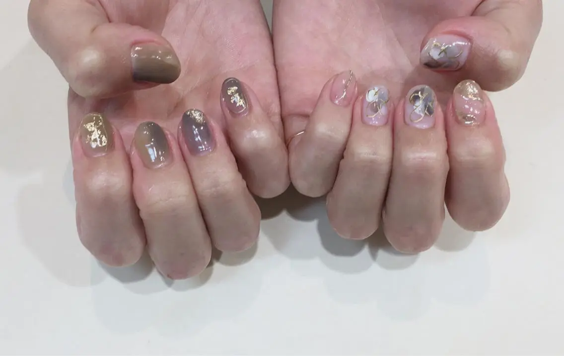 ネイル ニュアンスネイル JurerEye☆ Marikoのネイルデザイン