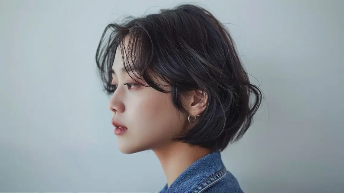 ショート カラー パーマ 藤崎 叶也のヘアスタイル