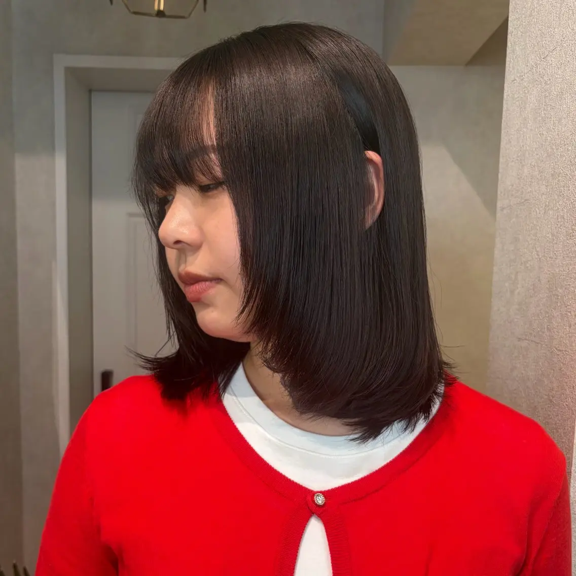 ミディアム カラー ヘアカラー 透明感カラー🫧🎀 まりなのヘアスタイル
