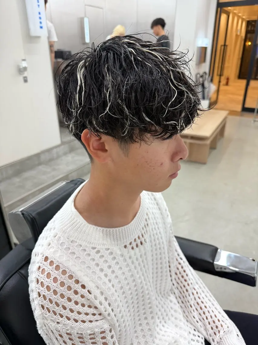 ショート メンズ 亀井隆汰/メンズ専門 パーマ特化美容師のヘアスタイル