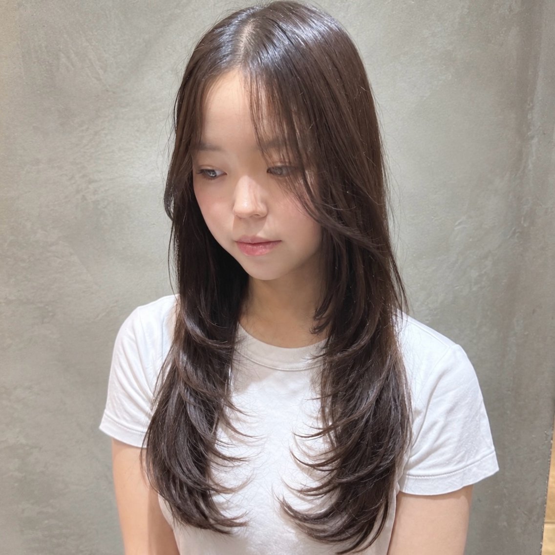 セミロング 顔まわりレイヤー レイヤーカット カット レイヤーカット特化 /YUITO/渋谷のヘアスタイル