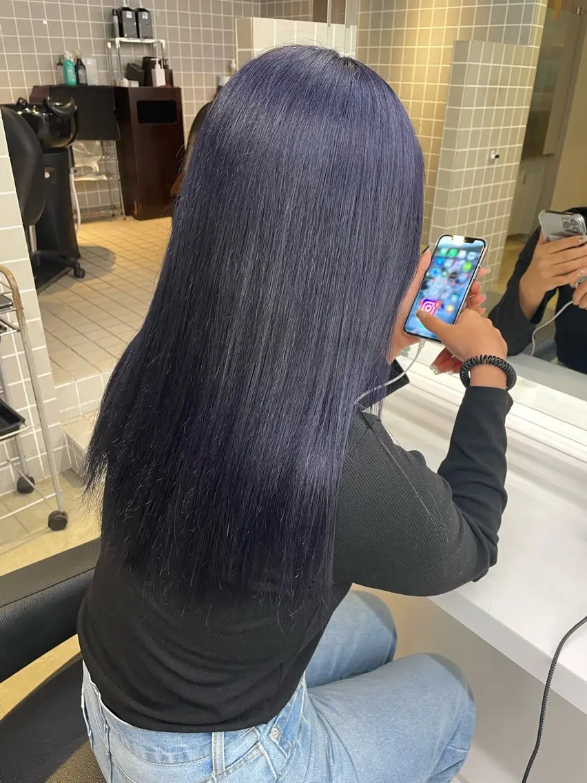 ロング カラー ヘアアレンジ ヘアカラー トリートメント ヘアセット 💗横浜美容室 💗HARUNAのヘアスタイル