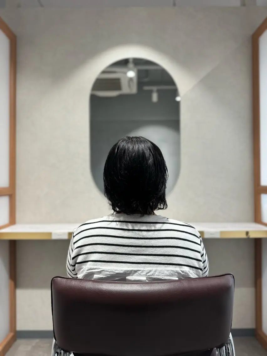 ショート カット くせ毛カット終着点 カワサキトオル溝の口のヘアスタイル