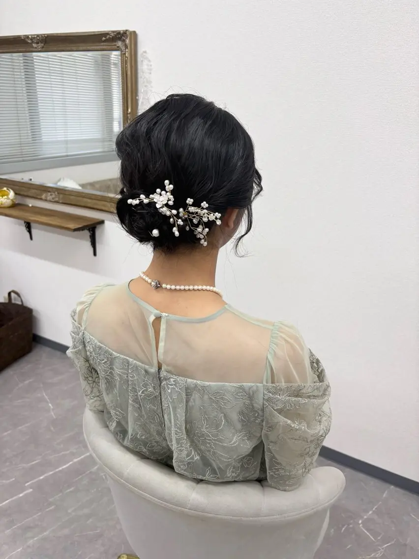 ヘアアレンジ 結婚式・ブライダル ヘアセット ヘアサロン ミカヅキのヘアスタイル