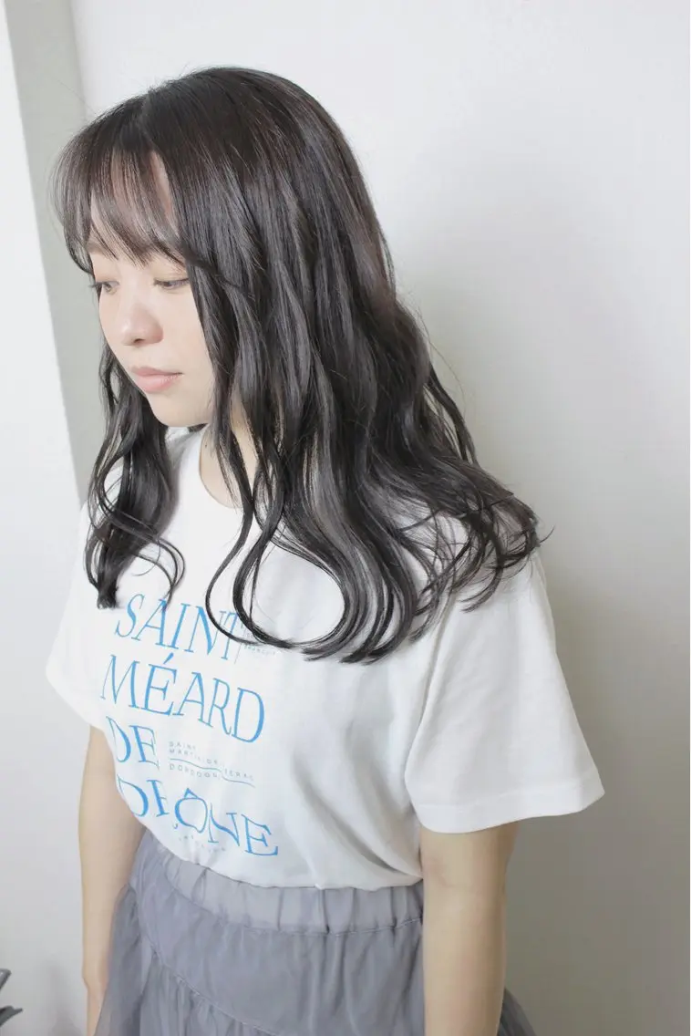 ロング カラー ベージュカラー カット ヘアカラー 土居 正季のヘアスタイル