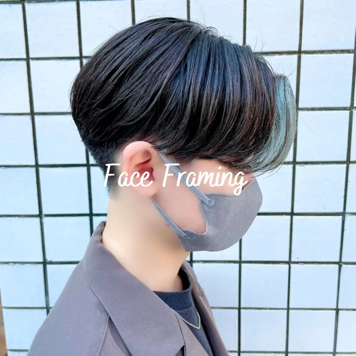ミディアム カラー パーマ ヘアアレンジ メンズ アイブロウ メンズブリーチ ミストバング ブリーチ フェイスフレーミング 眉カラー 提案型カウンセリング が大好評✨鈴木瑛也のヘアスタイル