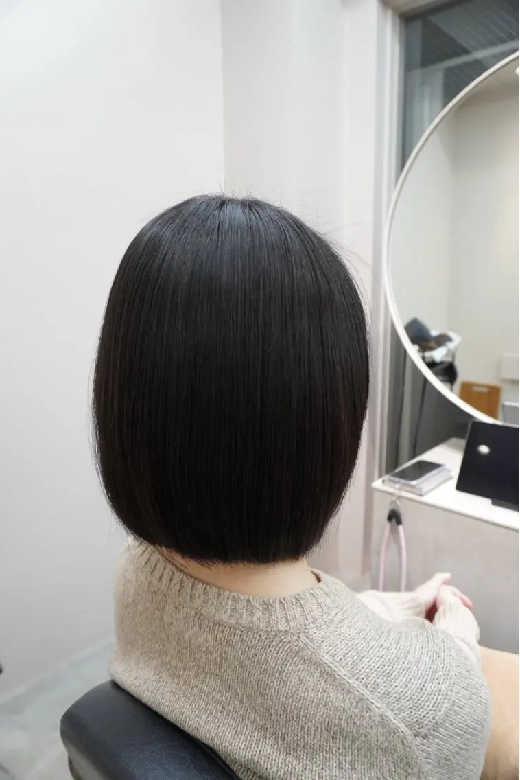 ミディアム 似合わせレイヤー ‪ෆ‪.*艶髪補修のヘアスタイル