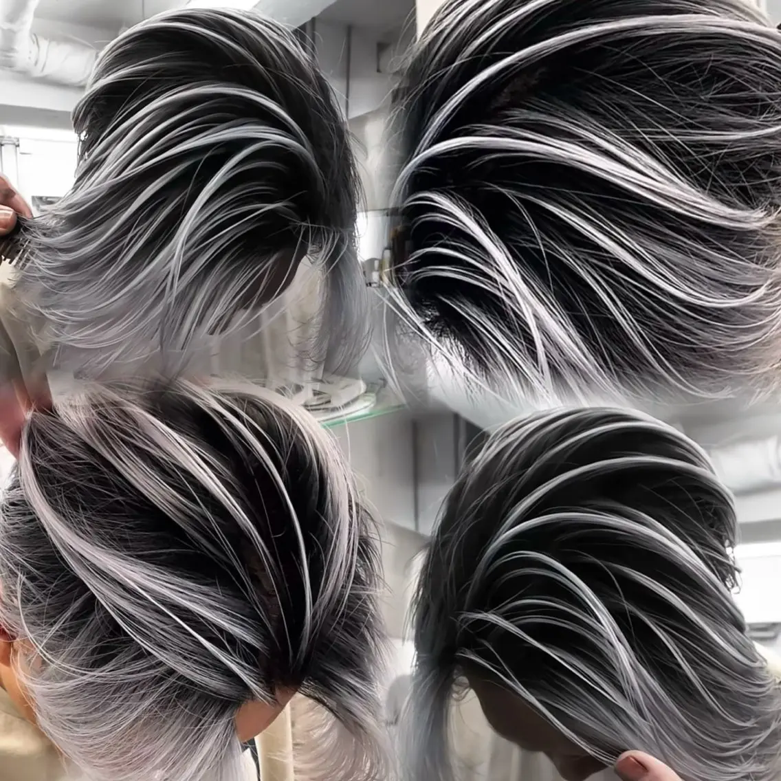 ミディアム カラー メンズ ヘアカラー トリートメント 渋谷/コントラストの 帝王👑のヘアスタイル