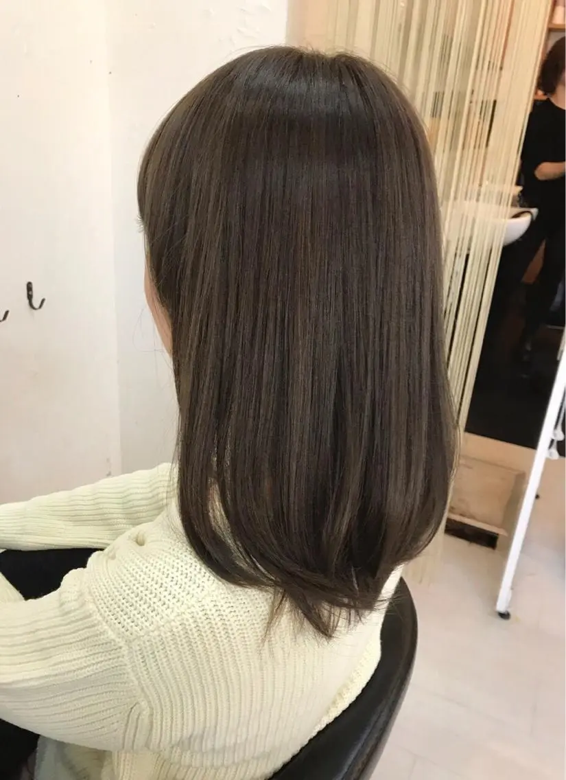✂︎デザインカット & 髪質改善アッシュ系ヘアカラー & 最高級✨4stepトリートメントの写真