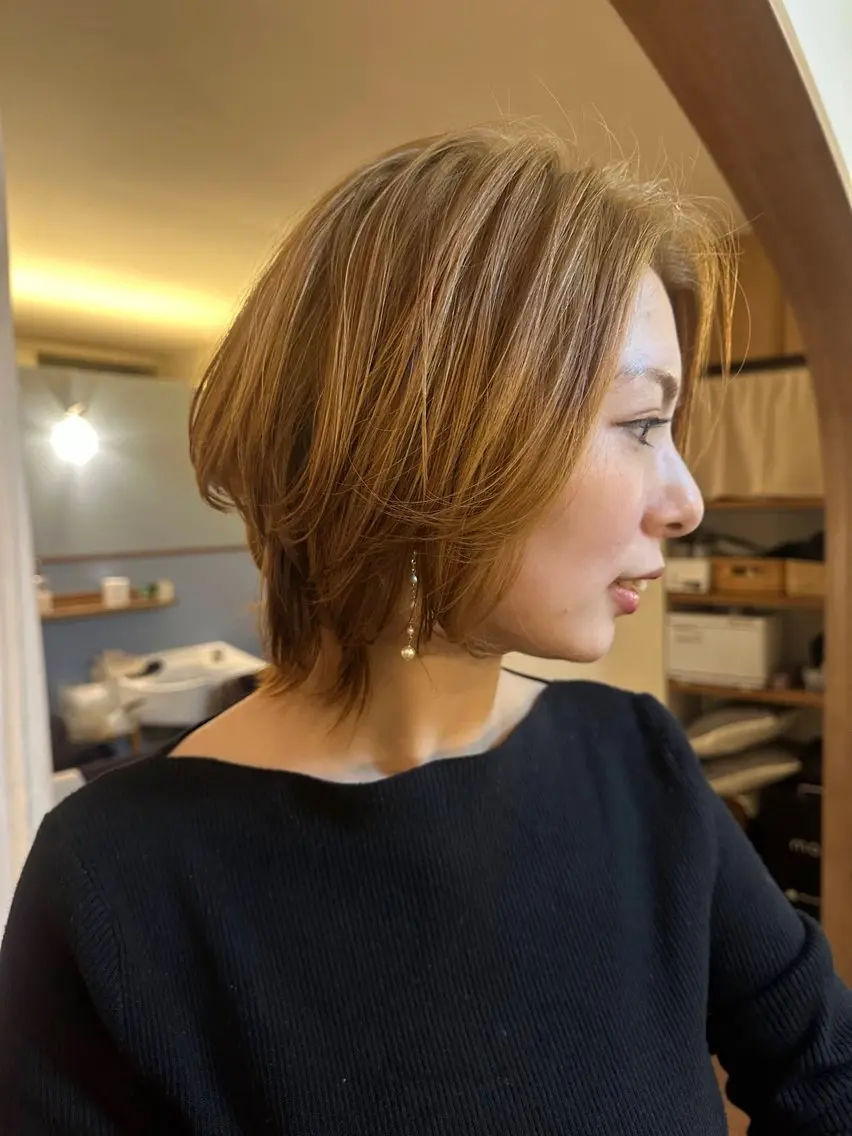 【ブリーチあり】透明感ダブルカラー＋ナノスチーム高保湿🫧4stepトリートメント✴️の写真