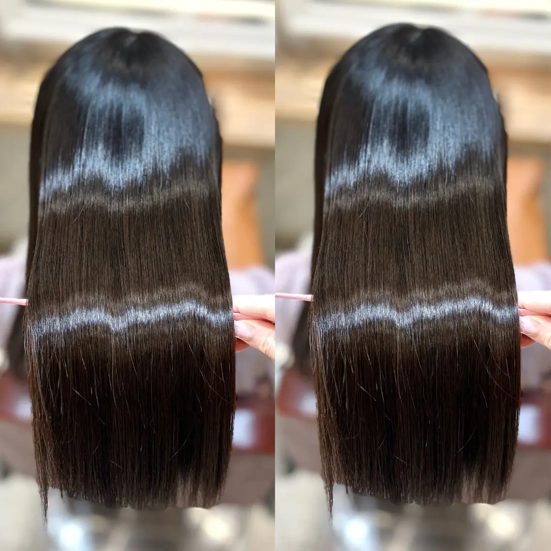 セミロング ヘアカラー 横浜 縮毛矯正特化⟡ /髪質改善/さくらのヘアスタイル