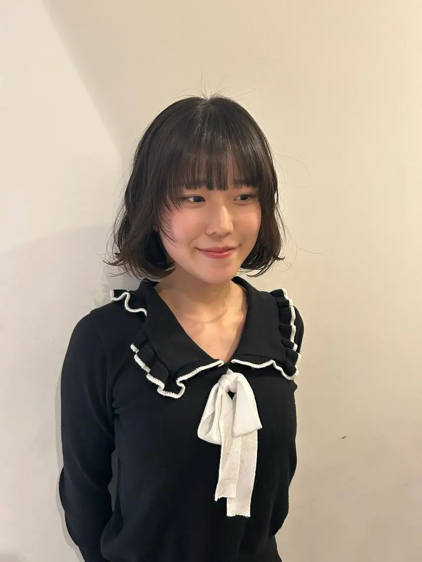 ショート ボブ 顔周りカット Riko/ カットモデル募集❤︎のヘアスタイル