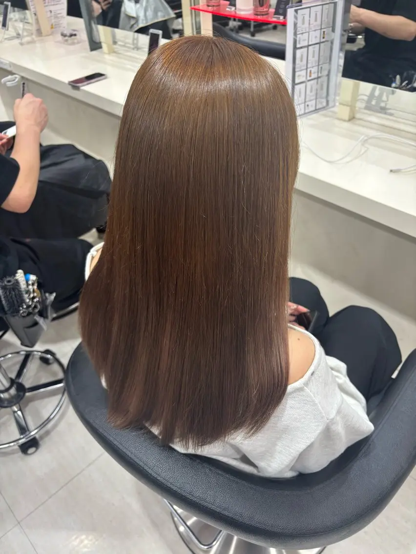 ロング カラー ロング ヘアカラー トリートメント 🌿‬透明感カラー 🫧ひなの🧸のヘアスタイル