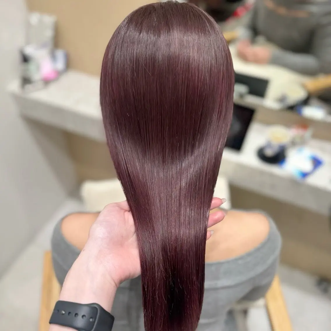 💖内部集中Care💖オーガニック艶カラー+6stepTOKIOトリートメント (超音波アイロン付✨)の写真