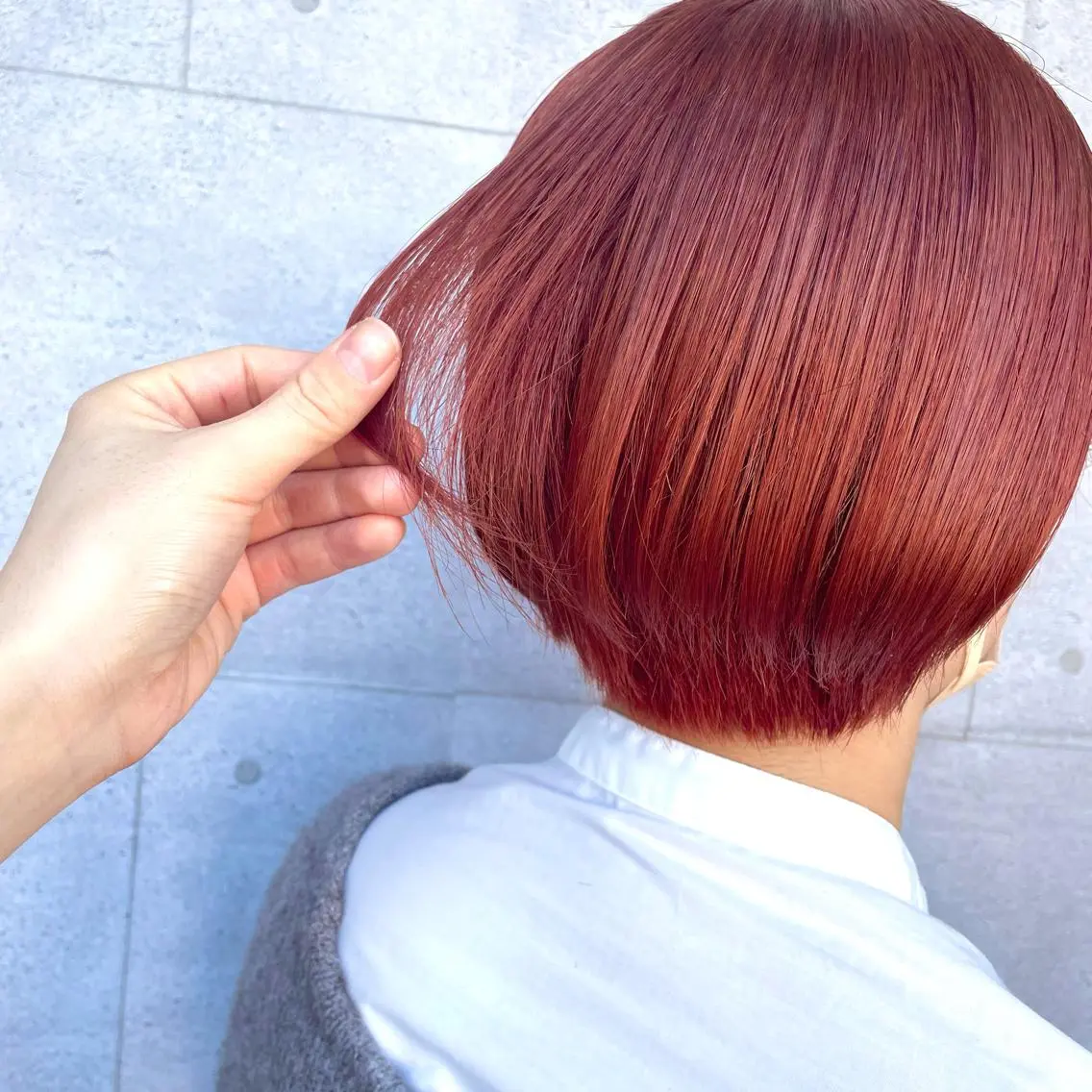 ショート カット ヘアカラー ボブ/ミディアム 親しみやすさ/さくらのヘアスタイル