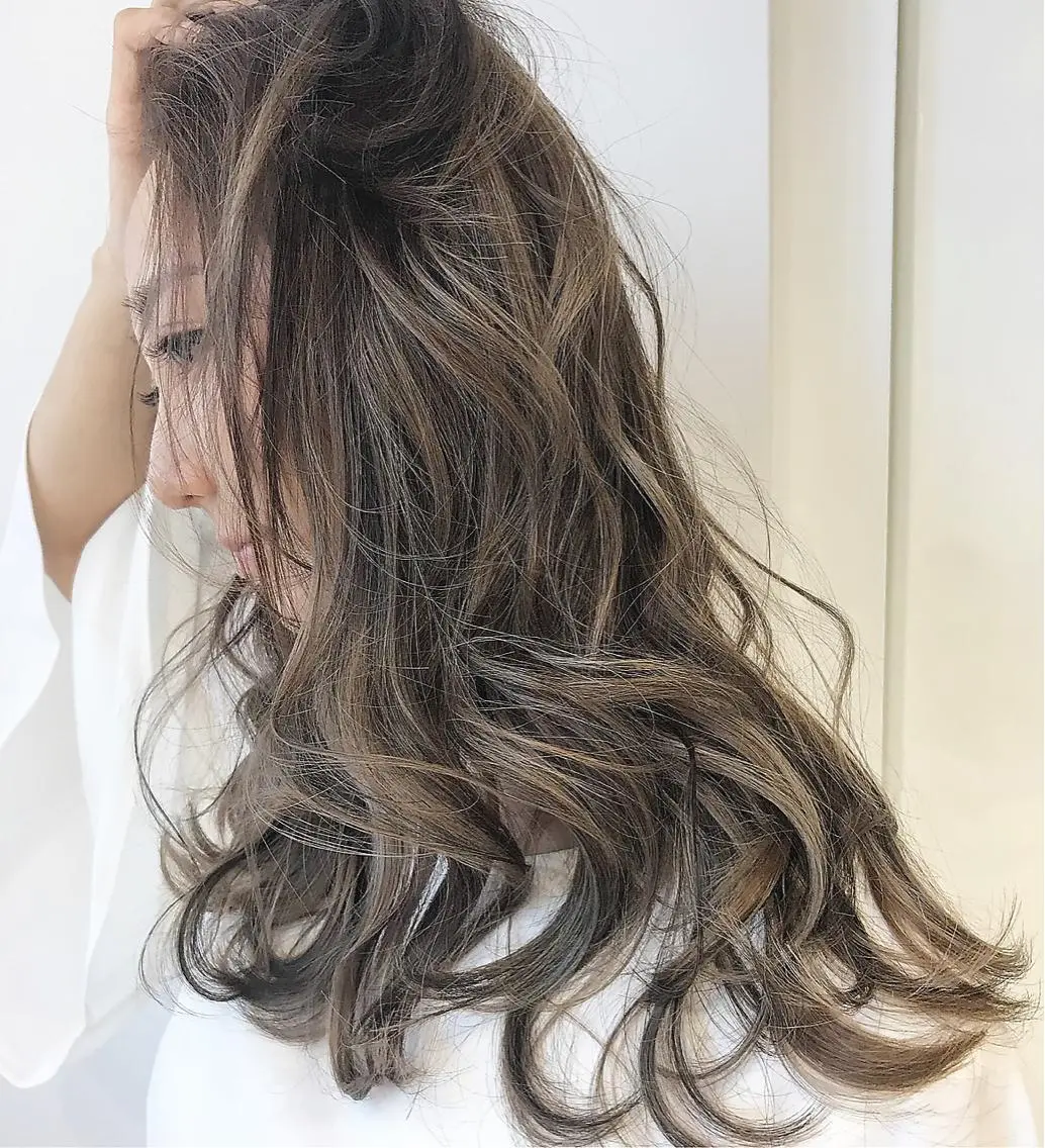 ロング カラー ヘアアレンジ 阿部 圭悟のヘアスタイル