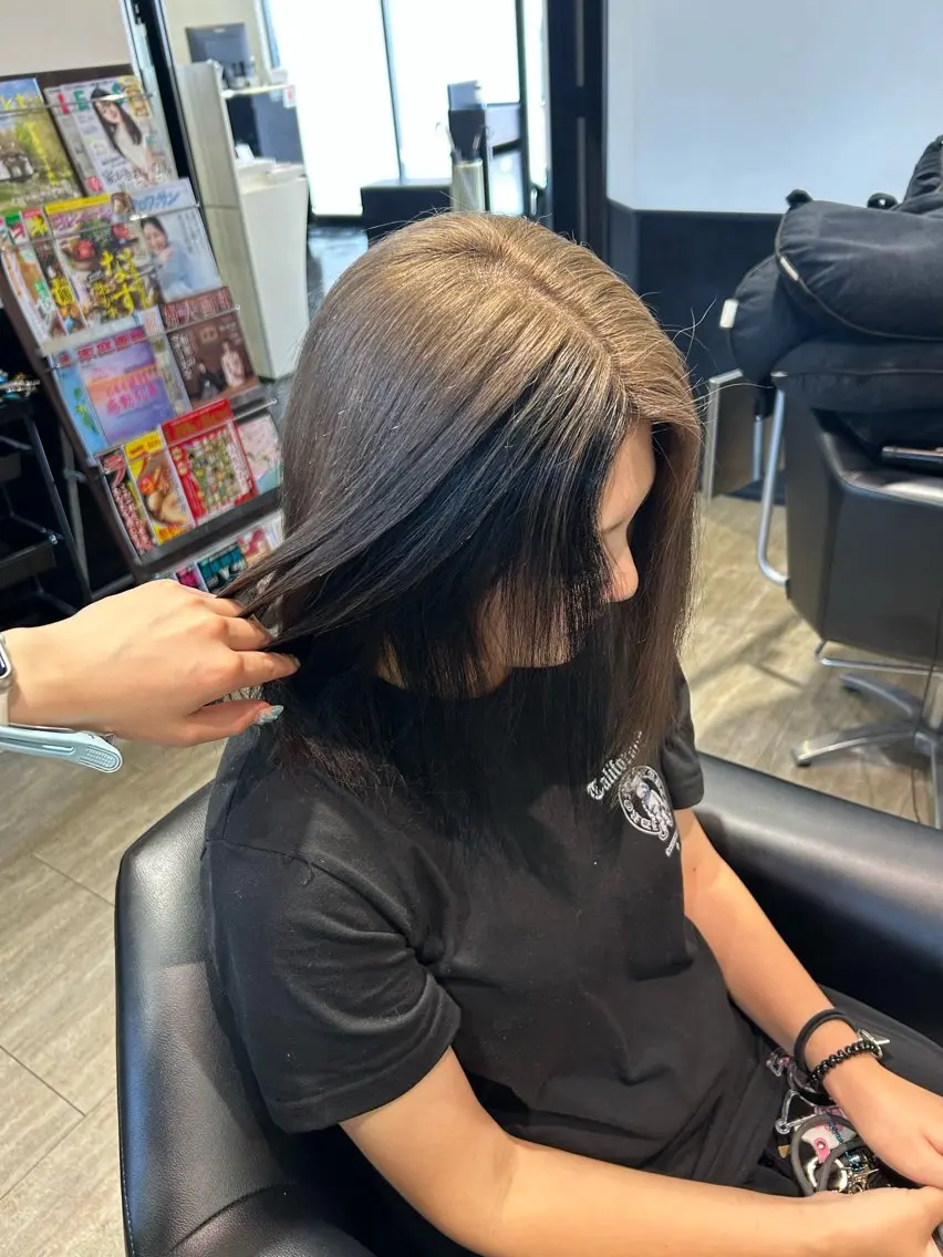 ミディアム ヘアカラー トリートメント ishizuka toaのヘアスタイル