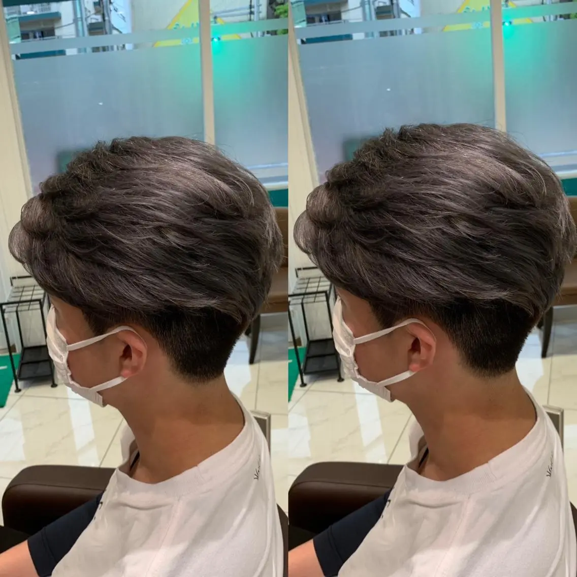 ショート カラー パーマ ヘアアレンジ メンズ メンズブリーチ ブリーチ カット レイヤーカット♡ 🌻鈴木花🌈のヘアスタイル