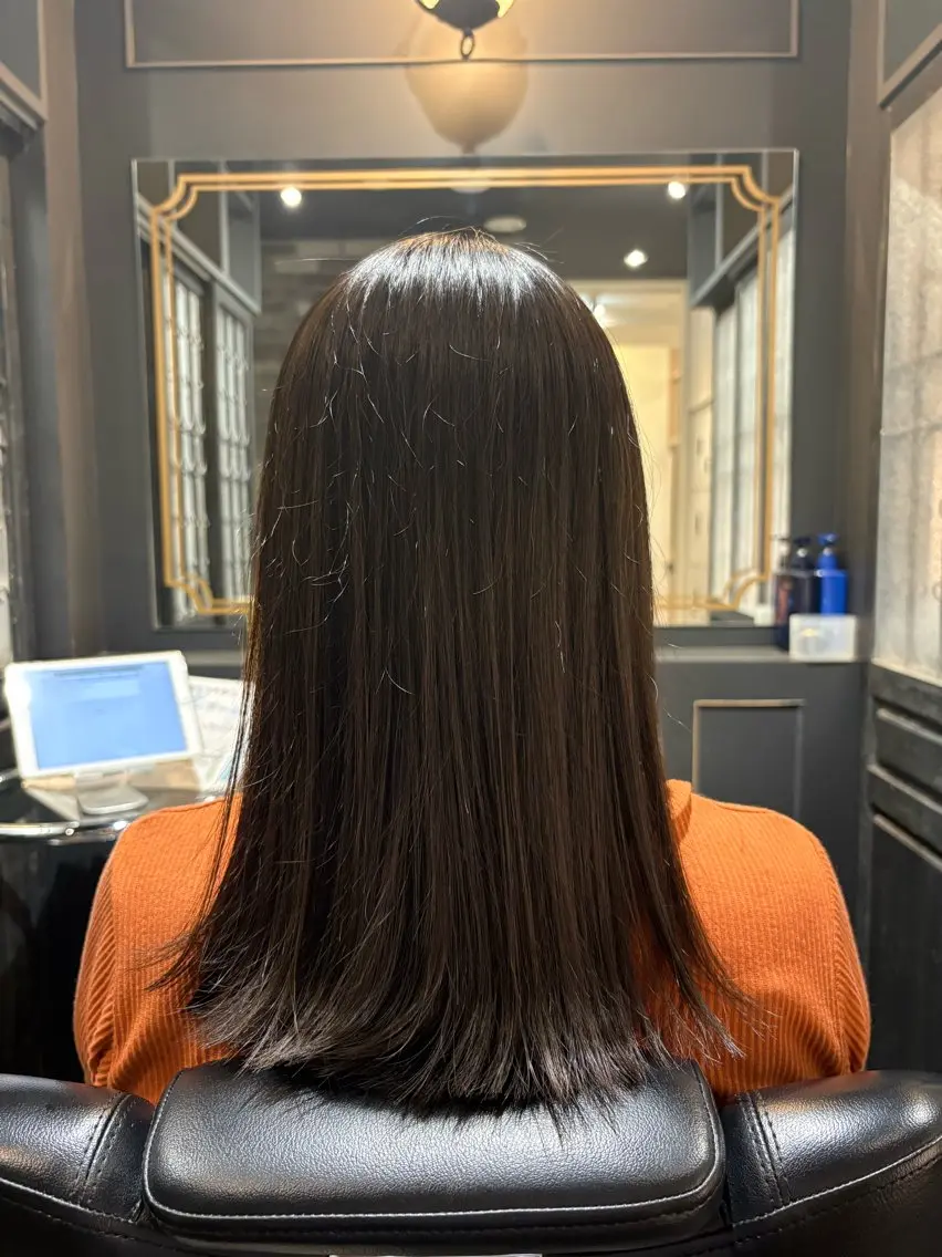 セミロング カラー カット ヘアカラー マコ ✿︎のヘアスタイル