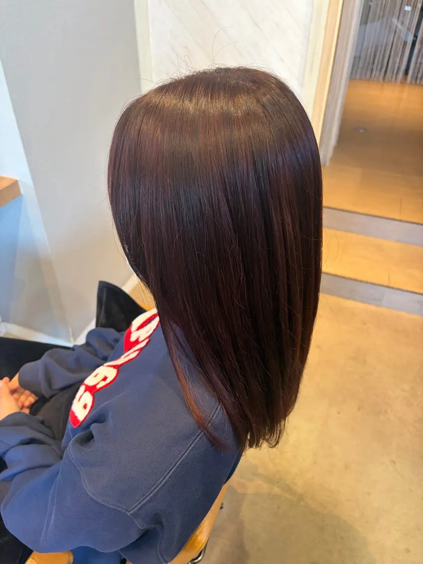 ロング カラー ブラウンカラー レッドカラー ヘアカラー Kanna （カンナ）のヘアスタイル