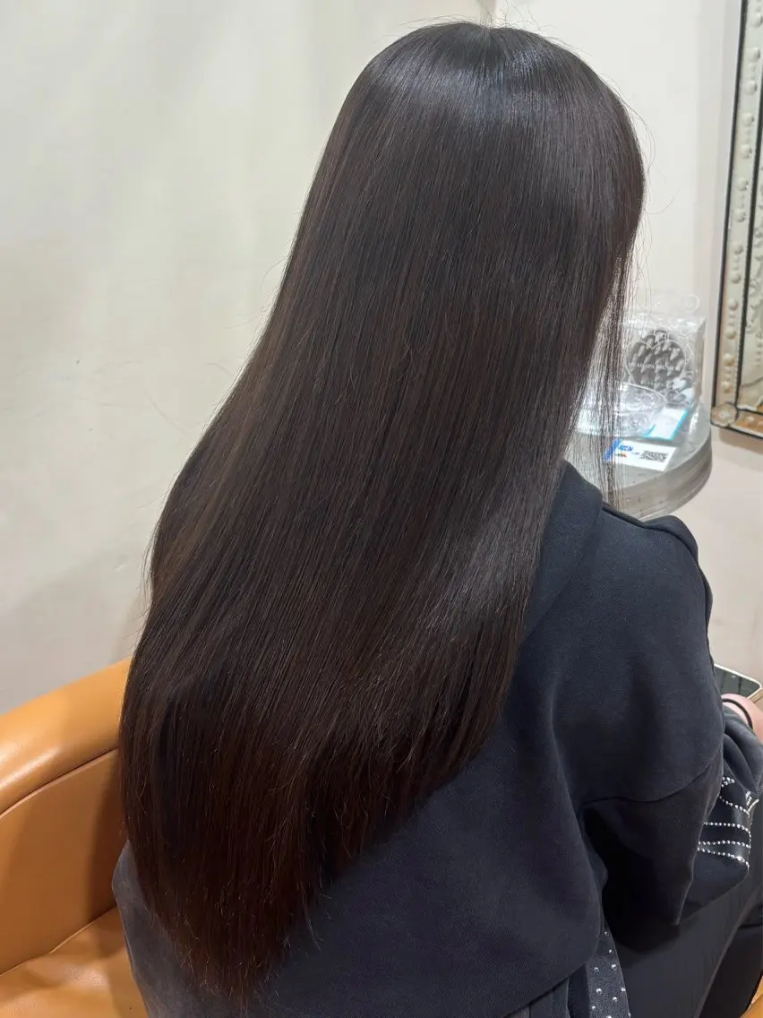 セミロング トリートメント トリートメント 髪質改善/白髪染め 艶感カラー/yuiのヘアスタイル